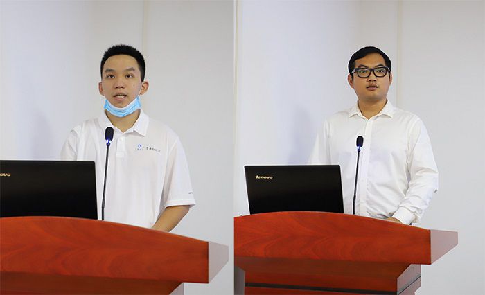 老员工代表讲话。。。。。。。李立云 摄4.JPG